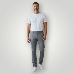 Lauren Ralph Lauren Mens 40x32 Gray Dress Pants Stretch Comfort Fit Charcoal